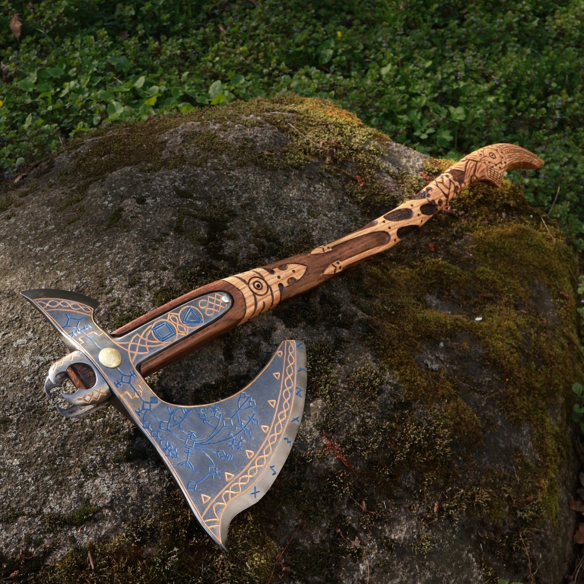 Hand-forged Real Leviathan axe with hardened blade