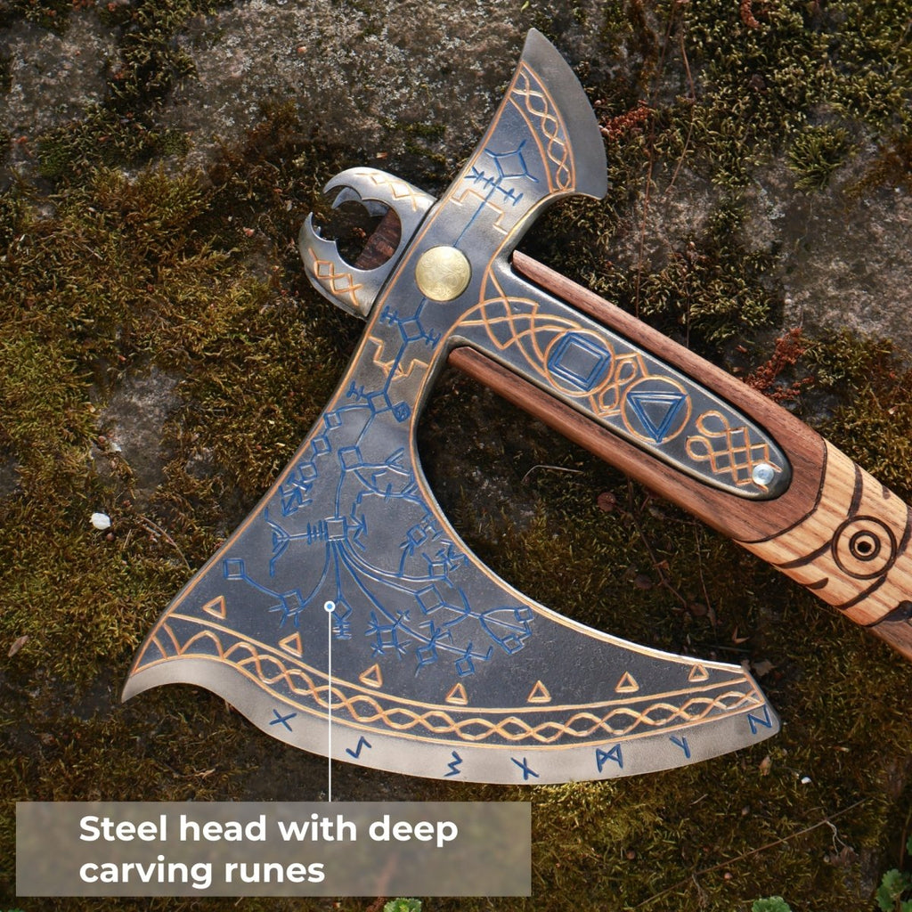 Hand-forged Real Leviathan axe with hardened blade