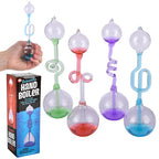 🌡️ 4 Assorted Scientific Hand Boiler Glass Heat Energy Transfer Science Toys 🧪