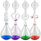 🌡️ 4 Assorted Scientific Hand Boiler Glass Heat Energy Transfer Science Toys 🧪