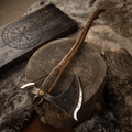 Handcrafted Leviathan axe with glow in the dark runes
