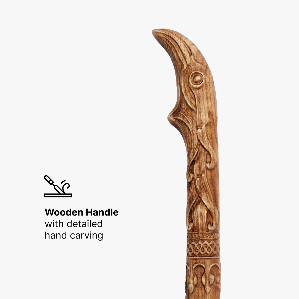 Handcrafted Leviathan axe with glow in the dark runes