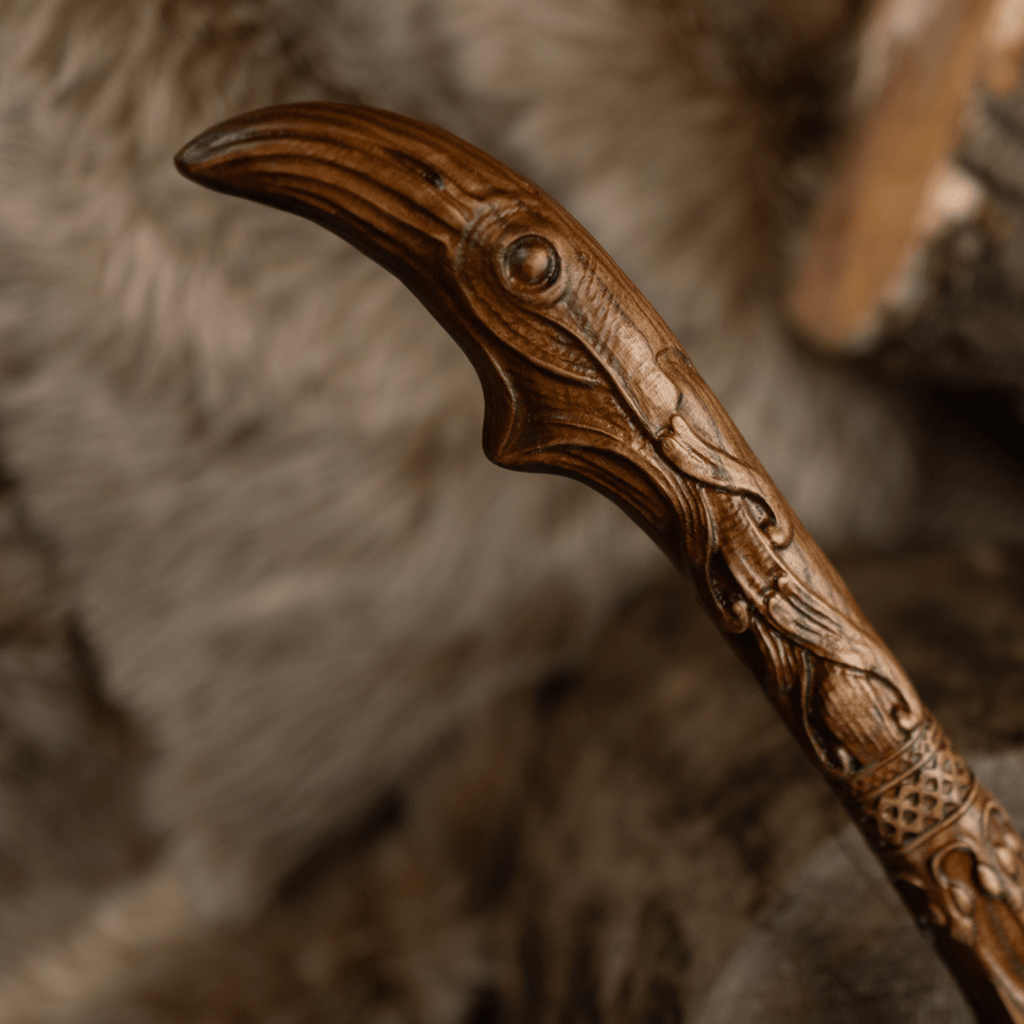 Handcrafted Leviathan axe with glow in the dark runes
