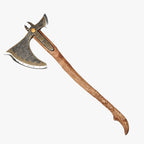 Handcrafted Leviathan axe with glow in the dark runes