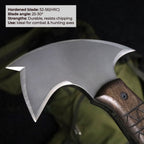 Handcrafted tomahawk "Takoda" with tribal engraving
