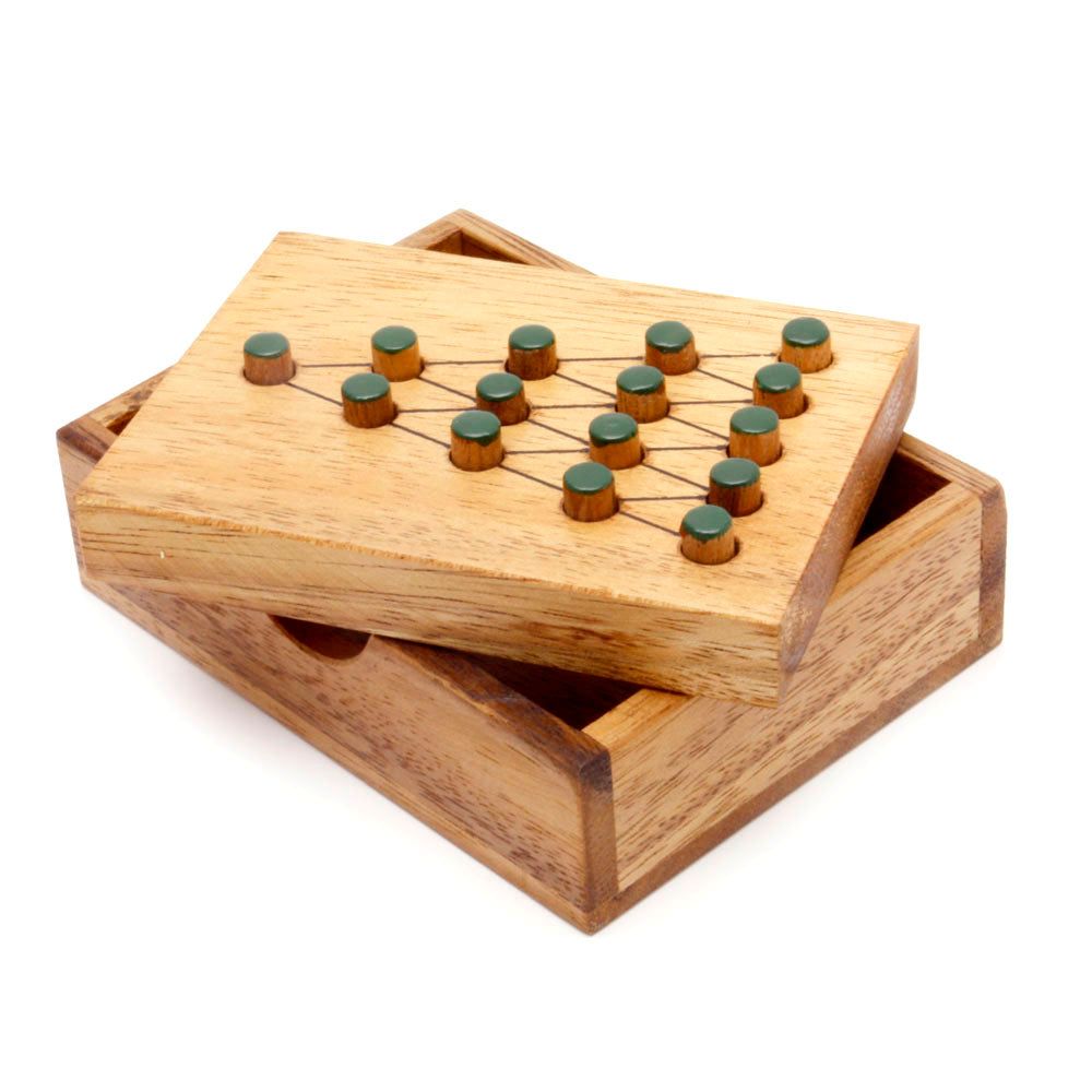 The Last Fighter IQ Mind Game - Triangle Peg Game