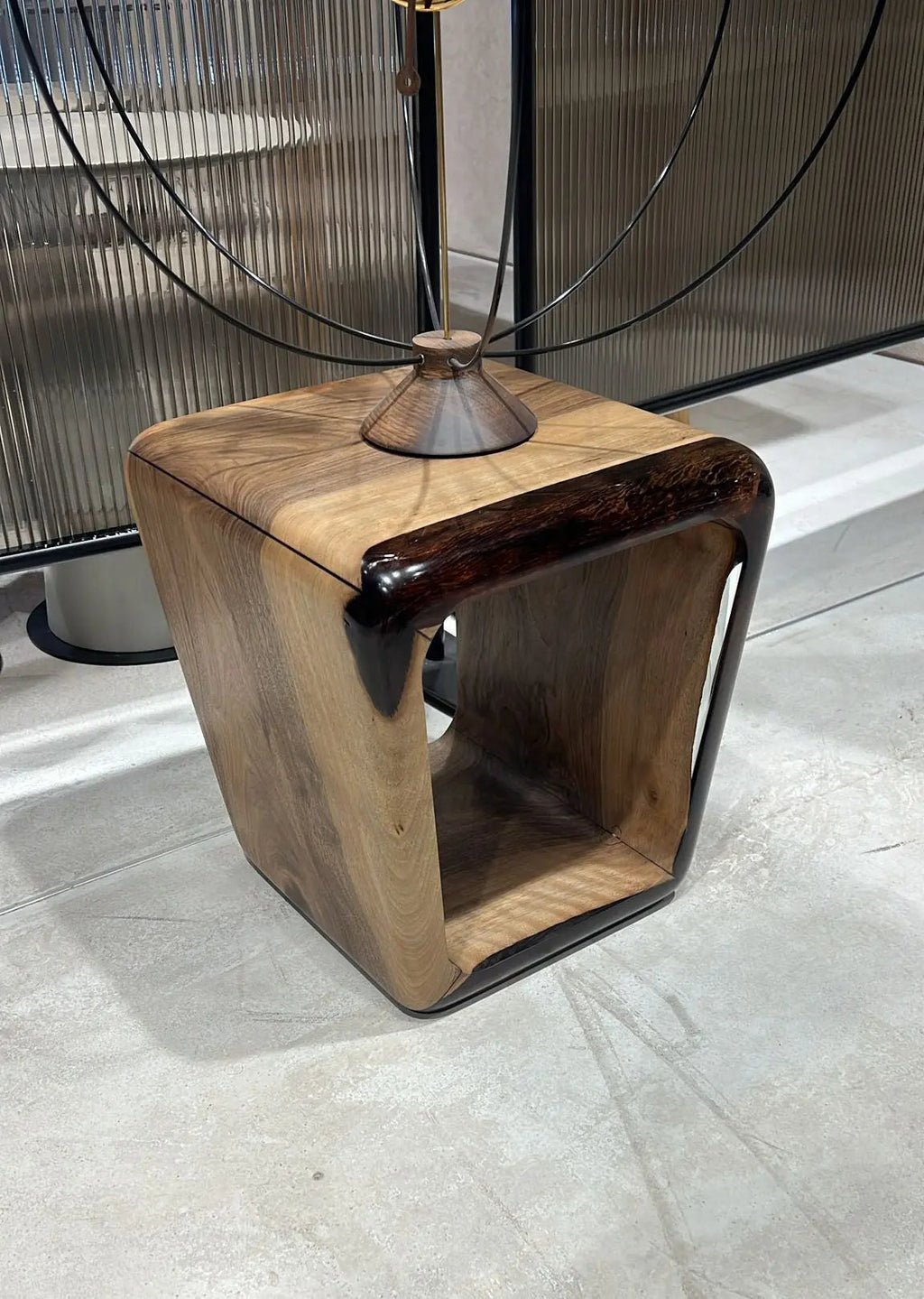 Resin Side Magazine Table Stool - Stylish Modern Wooden Furniture