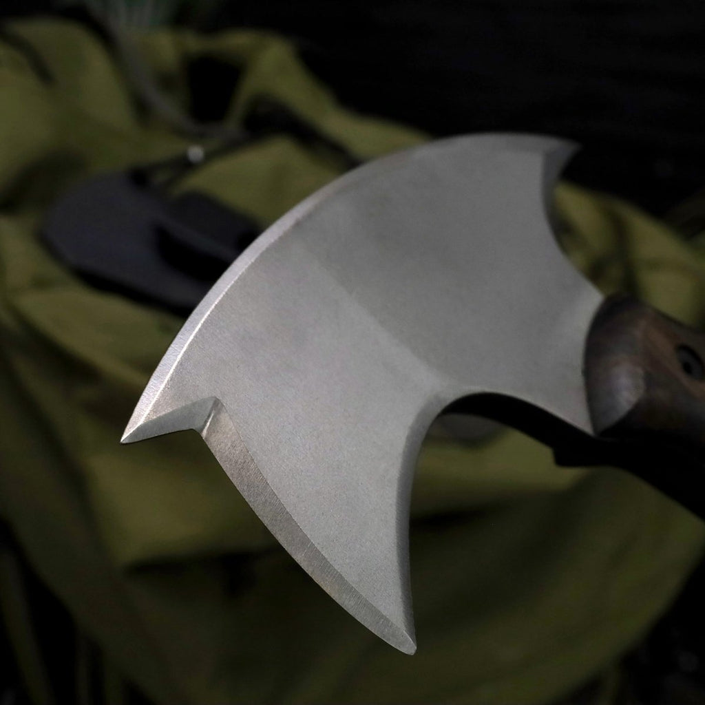 Handmade tomahawk "Dakuri" with tribal engraving