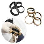 Mad Scientist - Steampunk Goggles Gold with loupes - pink, lime green, light blue, orange