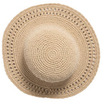 Women's Cotton Crochet Hat With A Large Brim