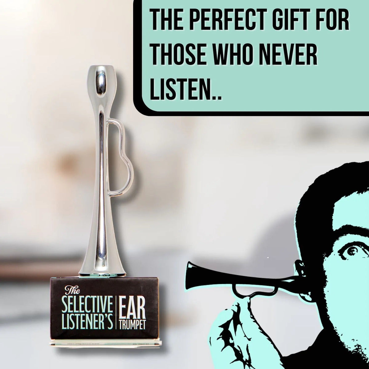 The Selective Listener’s Ear Trumpet Gag Gift 👂😂 say what???  hahaha