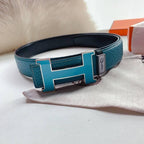 Hermes Men Blue Buckle Belt 'Blue'