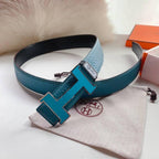 Hermes Men Blue Buckle Belt 'Blue'
