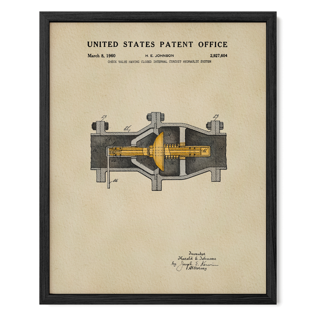 Check Valve Hydraulic System (1960)
