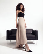 The Bella Vita Studded Beige & Black Leather Pump Women Shoe