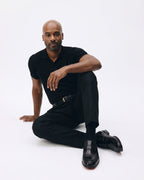 The Aurelio Black Python & Baby Buffalo Leather Penny Loafer
