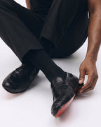 The Aurelio Black Python & Baby Buffalo Leather Penny Loafer