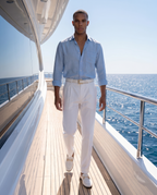The Monaco White Leather Men Shoe Bit Loafer