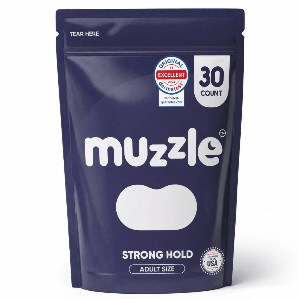 Muzzle® Mouth Tape for Adults (Strong Hold)