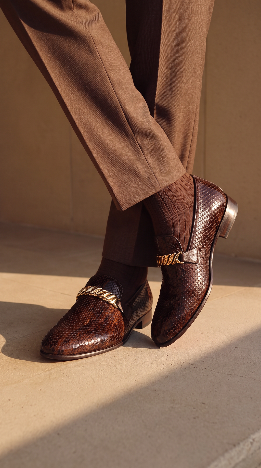 The King Tan Bit Dress Loafer Men Shoe