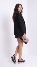 The Valencia Leather Black Women Sneaker