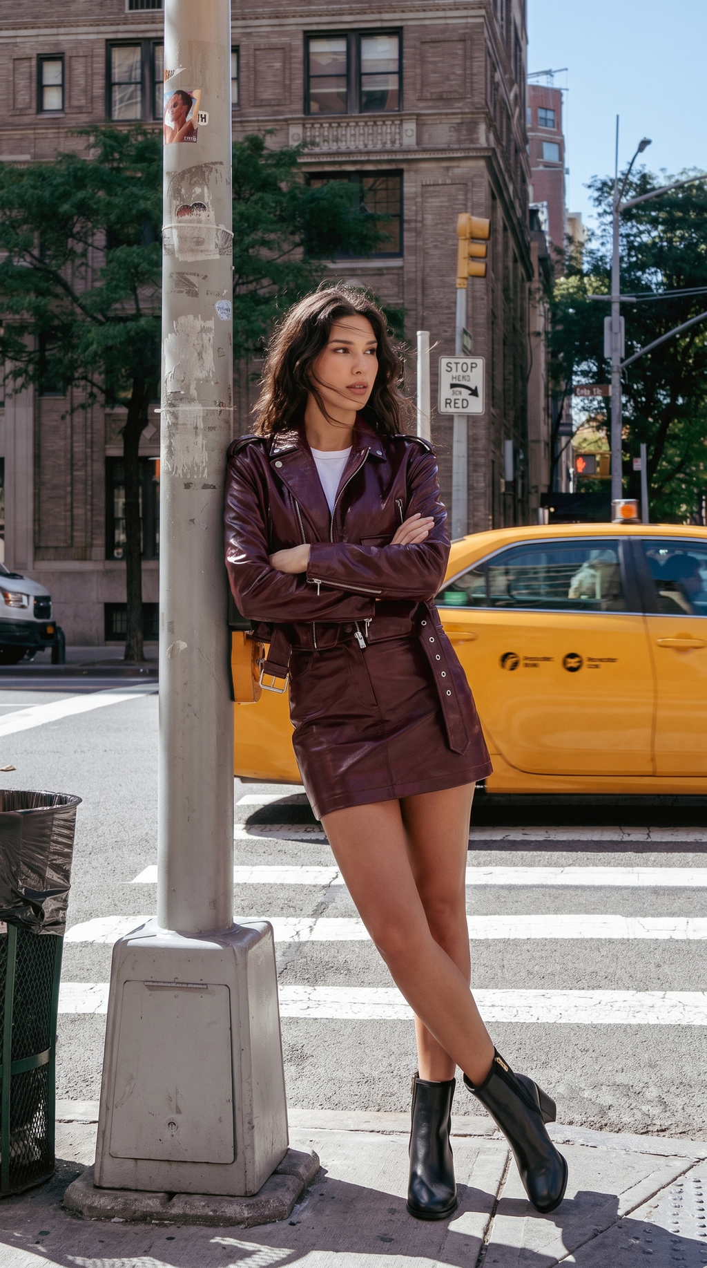 The Kensington Black Leather Block Heel Women’s Mid-Calf Boot