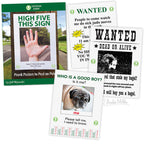23 Page Hilarious Poster Signs - Prank your neighborhood - Funny Gag Joke