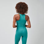 High Neck Pocket Long Bra