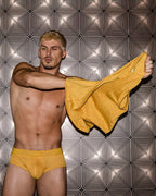 Hand Me Down Muscle Tank Mustard Yellow