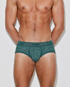 Hand Me Down Mid Rise Brief Lake Teal