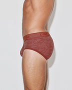 Hand Me Down Mid Rise Brief Persimmon Red