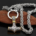 Vikings Mjolnir King Chain Stainless Steel Necklace