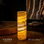 Honeycomb Onyx Table Lamp (Cylinder #8)