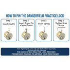Dangerfield Repinnable Practice Lock Kit + Pins, Springs, Stoppers, Hex Allen Key