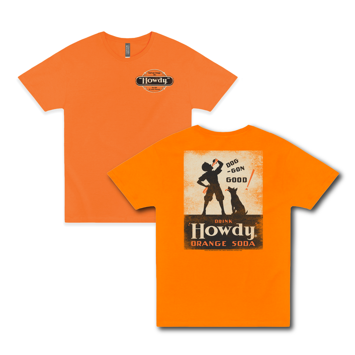 Howdy® Dog-Gon Good Orange Soda Tee | Vintage Soft Drink Unisex Graphic T-Shirt