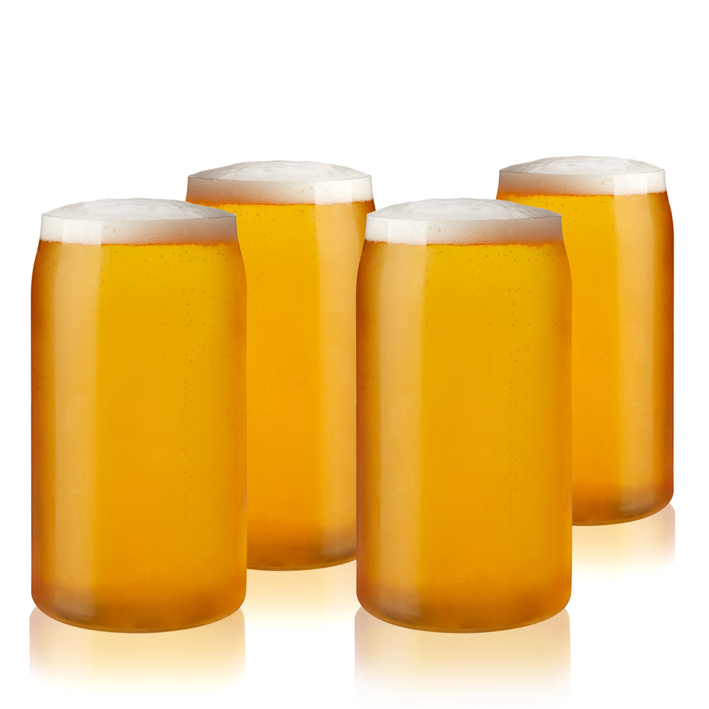 Beer Can Pint Glasses, Set of 4