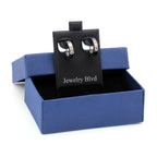 Huggie Hoop Earrings Stainless Steel Plain & Rounded Design