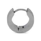 Huggie Hoop Earrings Stainless Steel Sandblasted Texture