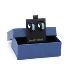 Huggie Hoop Stainless Steel Earrings Blue Designs