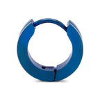 Huggie Hoop Stainless Steel Earrings Blue Designs