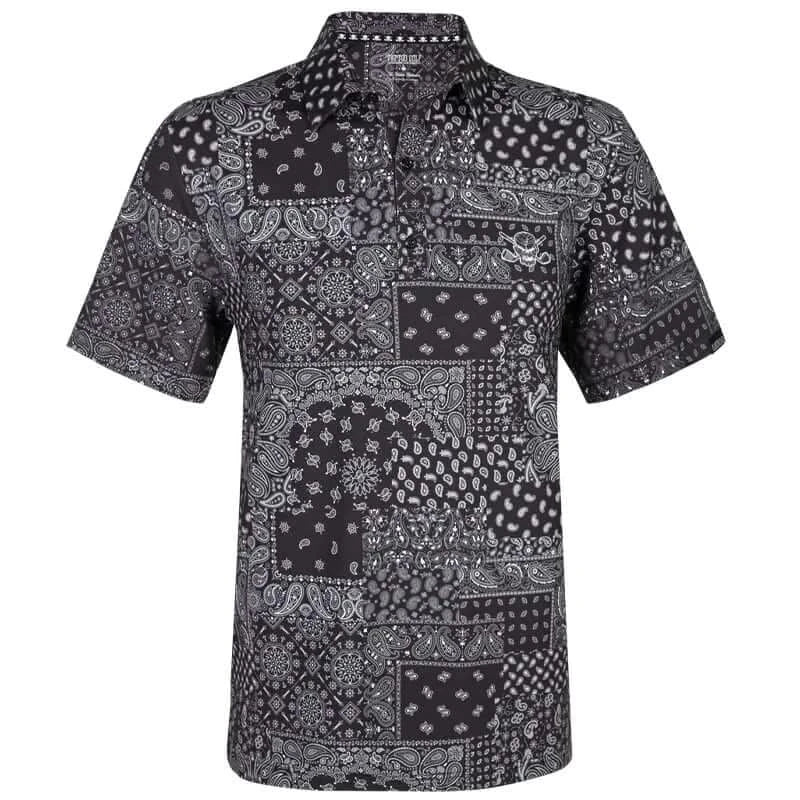 Hustler Cool-Stretch Men's Golf Shirt (Black)