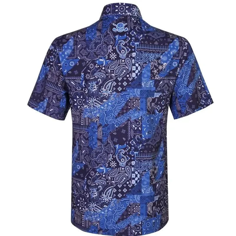 Hustler Cool-Stretch Men's Golf Shirt (Blue)