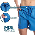 Men’s Premium Compression-Lined Hybrid Shorts – Captive