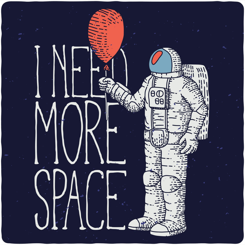 I need more space Men's Bamboo Viscose/Organic Cotton Short Sleeve Graphic T-Shirt