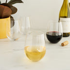 Vino Stemless Red Wine Glasses Set of 4