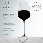 Reserve Inez Crystal Bordeaux Glasses Set of 4