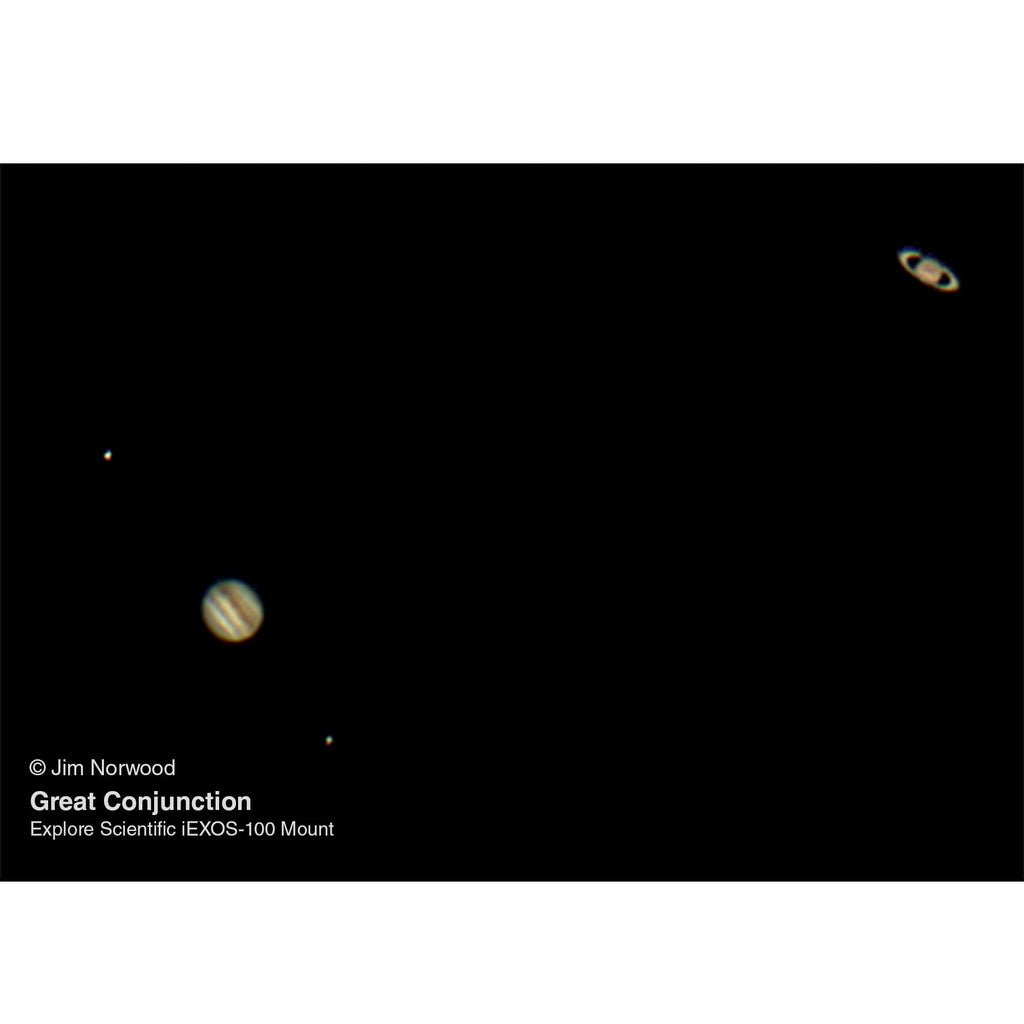 ED80 Essential Series Air-Spaced Triplet Refractor Telescope with 0.8x Focal Reducer and iEXOS-100-2 PMC-Eight Equatorial Tracker System