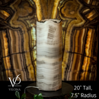 Ice Onyx Table Lamp (Live Edge #2)