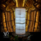Ice Onyx Table Lamp (Live Edge #3)