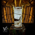 Ice Onyx Table Lamp (Live Edge #4)